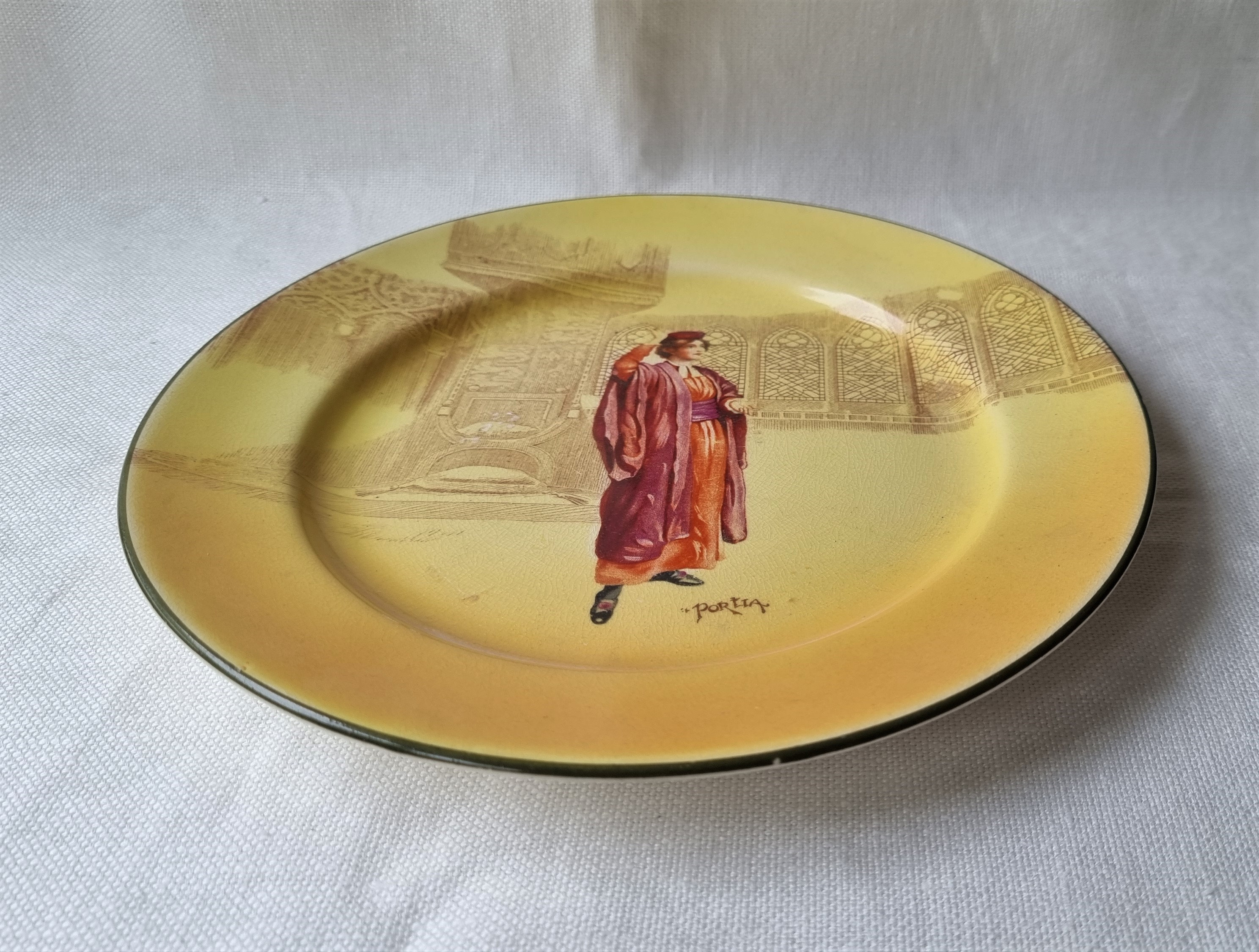 Royal Doulton 1930's Series Ware Large Dinner or Display Plate portia Etsy Australia