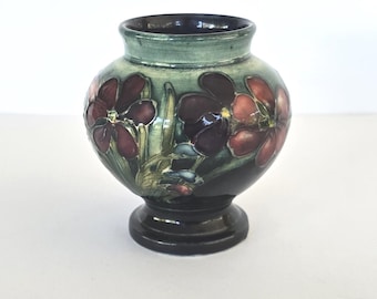 ウォルター・ムアクロフト作 ムアクロフト陶器 花瓶 アネモネ 小さな