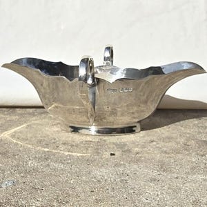 Vintage James Dixon Sterling Silver Twin Handle Sauce Boat Bon Bon Dish Sheffield 1946