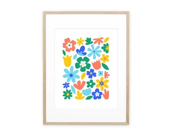 Floral Art Print | 8" x 10" Minimalist Art Print