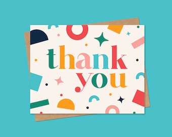 Thank You Card | Single or Pack | Thank You Cards | Blank Card