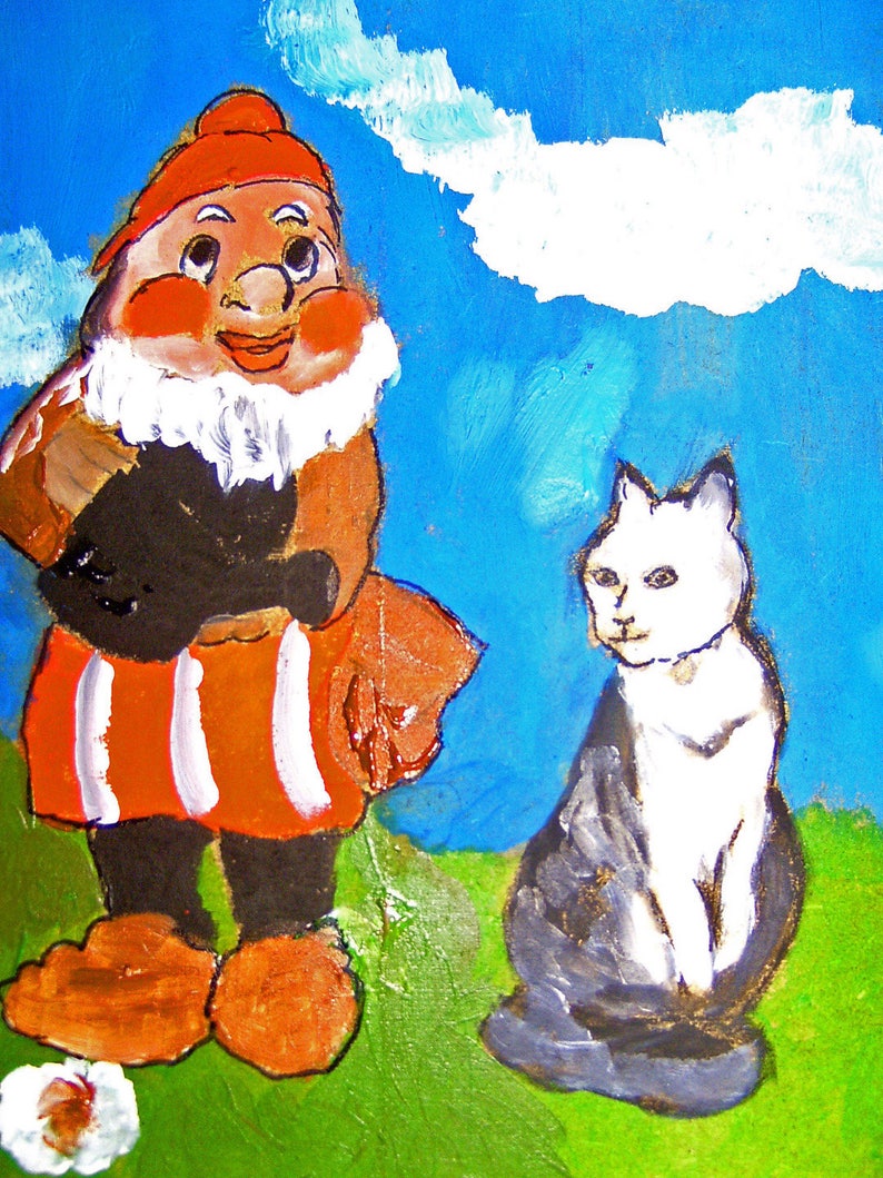 Painting the cat and the dwarf image 1