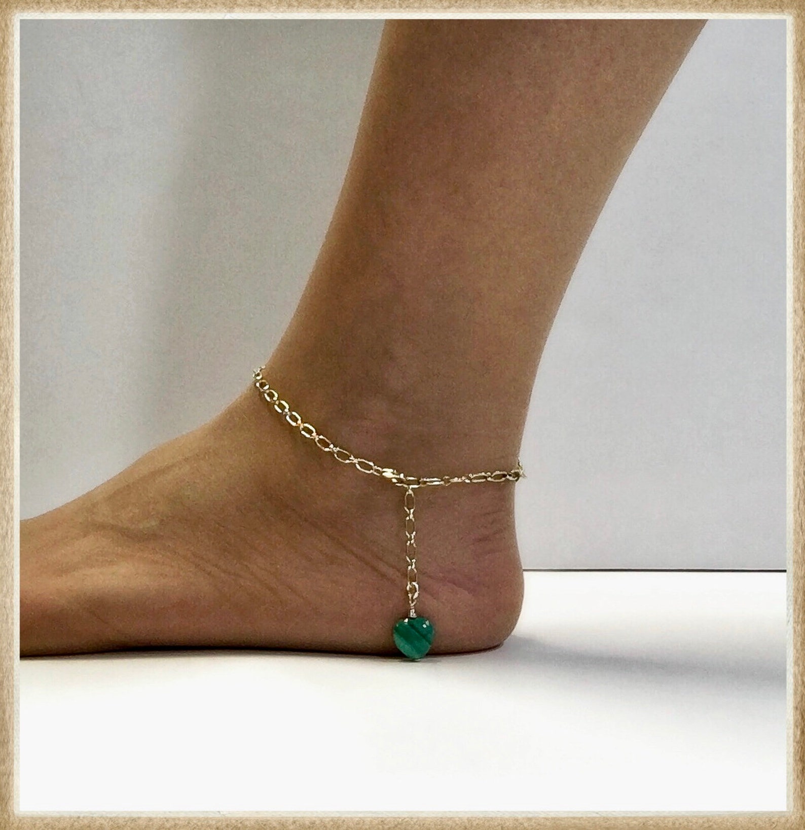 24 karat anklet