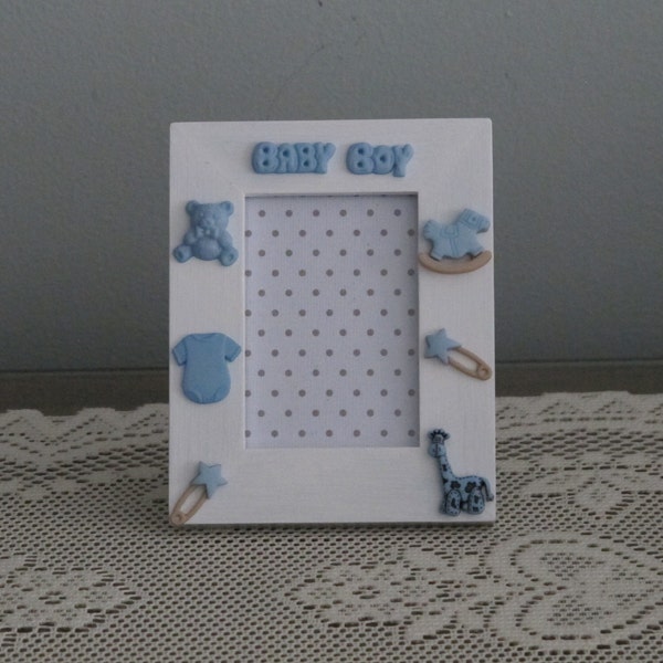 Baby Boy Picture Frame - WALLET SIZE