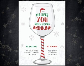 funny christmas party invitations griswold christmas etsy