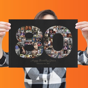 80th birthday gift for mom 80th birthday gift for men 80th birthday gift for grandma 80th birthday gift for women 80th photo collage