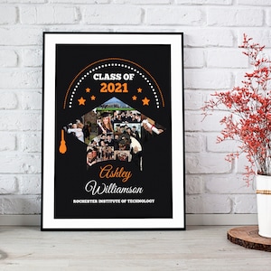 Graduation Cap photo collage, Personalised Graduation photo collage, graduation gifts for him, Personalised Graduation Gift for her