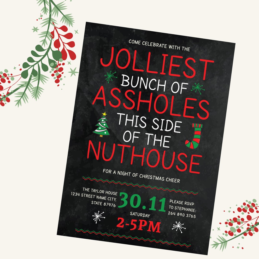 Christmas Vacation Party Invitation, Griswold Christmas, Funny