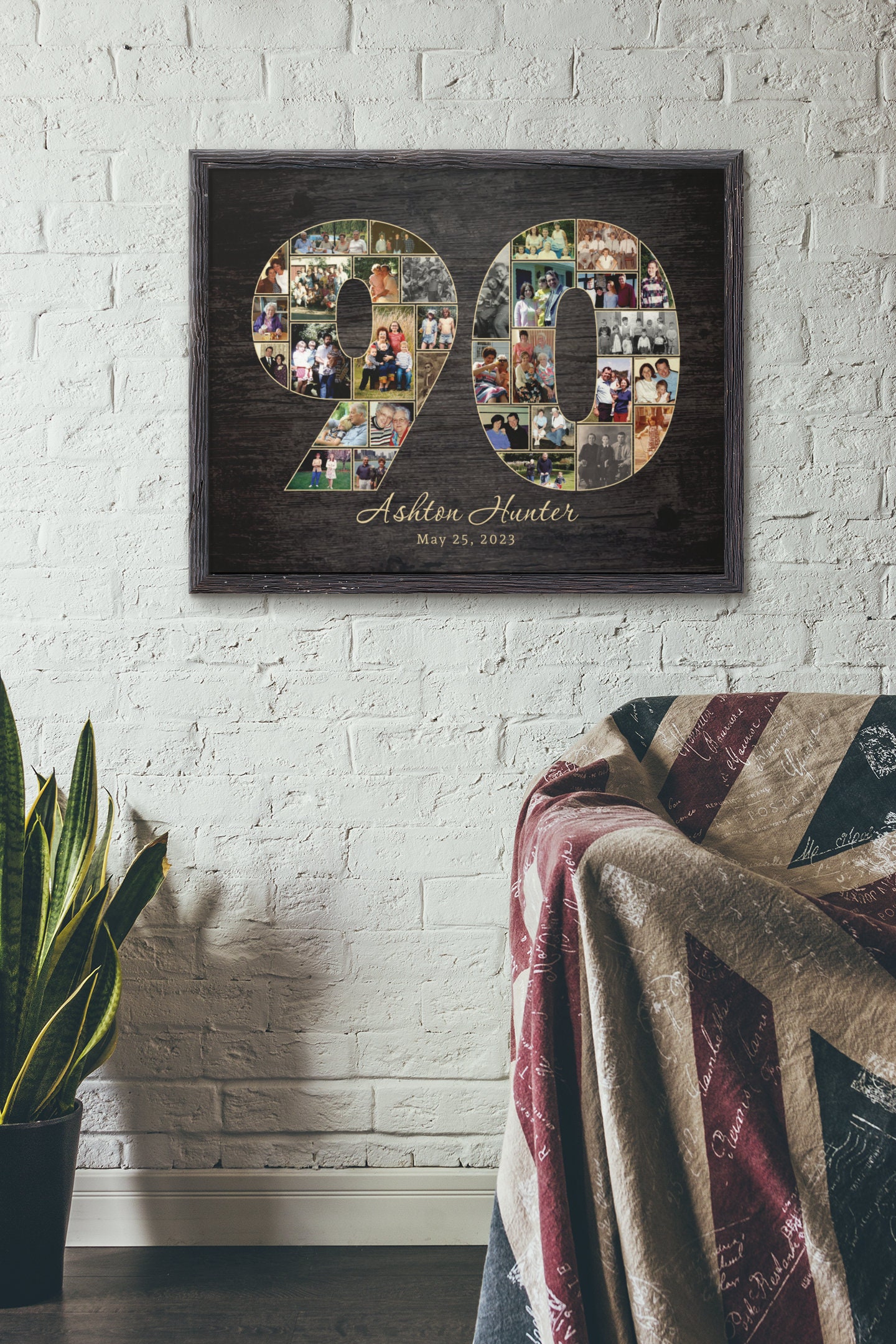 90th Birthday Photo Collage 90th Birthday Poster 90th Birthday 90th