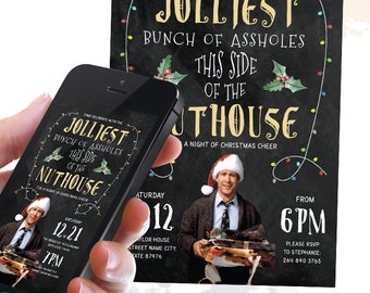 Griswold christmas invitation, Funny Christmas Party Invitations, Electronic griswold christmas invitation, Clark Griswold Invitation
