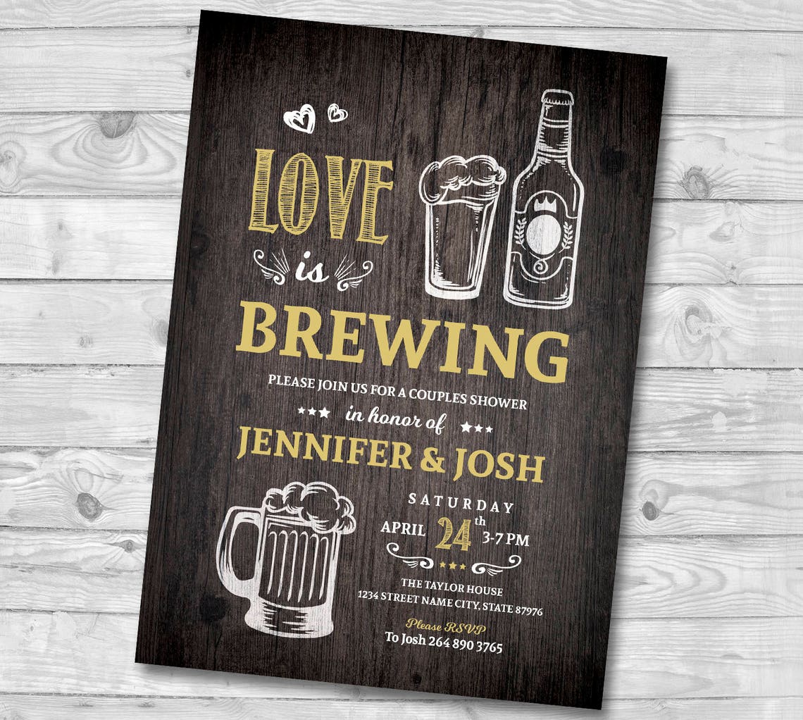 Love is Brewing Invitation Love is Brewing Couple's Shower Etsy