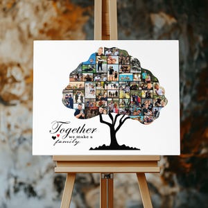 Family Tree Gift Photo Collage, gift for family, Custom Family Tree Photo, Personalized Family Tree Photo Collage, Custom Photo collage Gift
