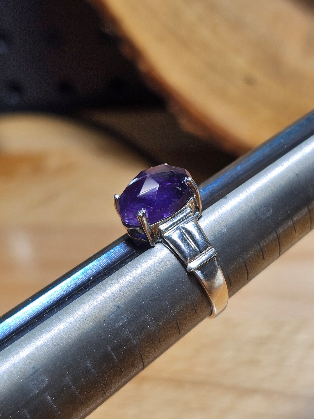 Beautiful Amethyst Ring, Handmade With 925 Sterling Silver. Size 10 - Etsy