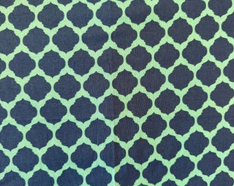 Cherry Pit Bags/Heating Cooling Therapy/Natural & Organic/Warming Pillow/Microwave Heating Pad/Pain Relief/Cozy/Gift/BLUE GREEN QUATREFOIL