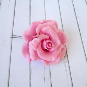 Pink Rose Hairpin - Flowers Hair Pin Aaccessories - Rose Hair Piece - Wedding Hair Decoration - Hair Wedding Flowers - Wedding Hair Clips