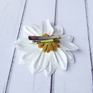 Dahlia Hair Pin Accessories Summer Wedding Flower Hair Pin Flower Girl Hair Accessories Floral Bridal Hair Accessories Flower Pin image 5