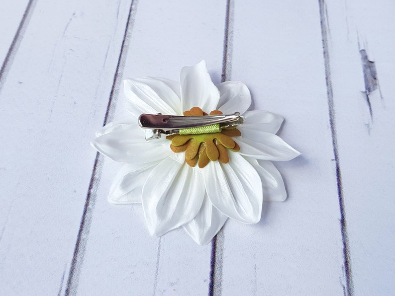 Dahlia Hair Pin Accessories Summer Wedding Flower Hair Pin Flower Girl Hair Accessories Floral Bridal Hair Accessories Flower Pin image 5