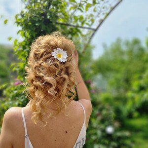 Dahlia Hair Pin Accessories Summer Wedding Flower Hair Pin Flower Girl Hair Accessories Floral Bridal Hair Accessories Flower Pin image 6