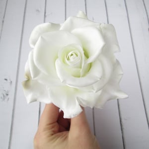 White Rose Hairpin - Rose Flower Hair Pin Accessories - Wedding Rose Hair Pin - Bride Hair Decoration Wedding Real Flower - bridal hair pins