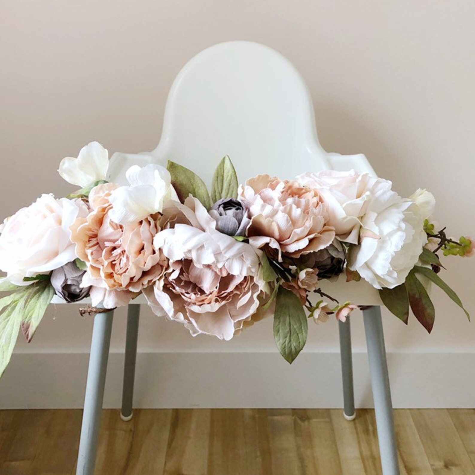 High Chair Banner Highchair Garland High Chair Flowers Etsy