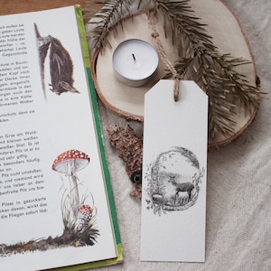 Signets - Fauve - Crayon, Dessin, Illustration, Animaux, Nature, Livres, Signet, Lecture, Photos de forêt, Vintage, Fleurs