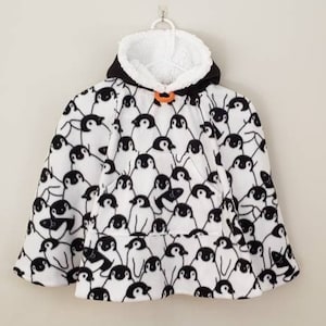 2-dniowa realizacja || Ponczo na fotelik samochodowy Penguin || Ponczo dla małej dziewczynki i chłopca || Ponczo CarSeat || Pokrowiec na fotelik samochodowy || Noszony koc