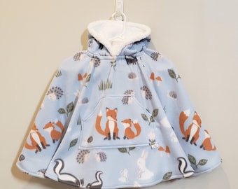 2 Day Turnaround || Woodland Creatures Car Seat Poncho || Forest Animals | Carseat Poncho | Toddler Poncho | CarSeat Coat | Car Seat Coat