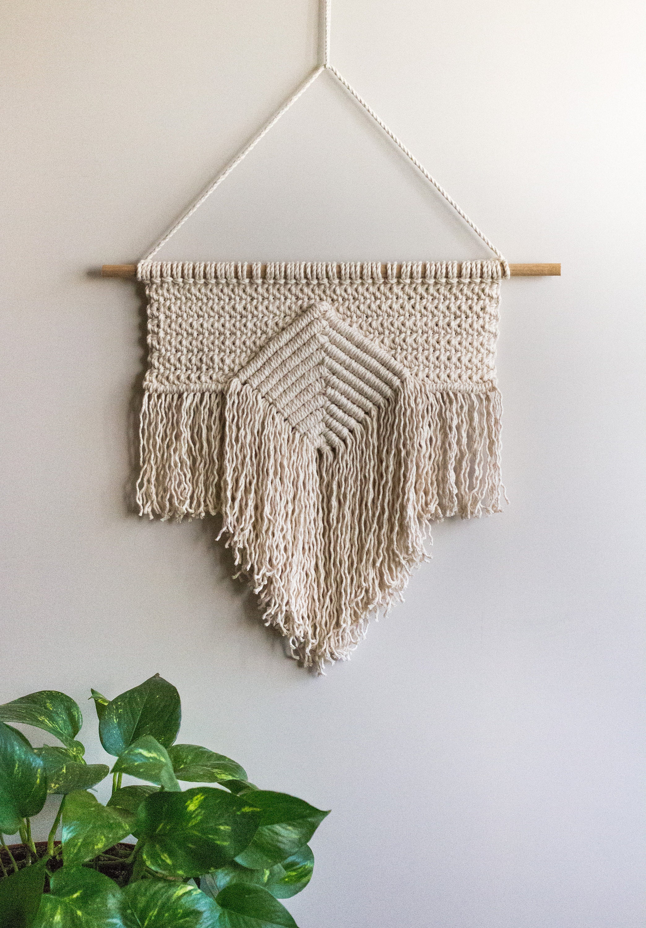 Wall Décor Home Décor Macrame wall hanging Simple macrame Wall art Wall