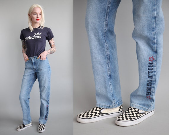 tommy embroidered jeans