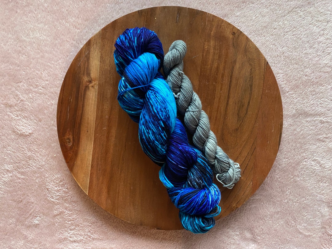 Birthday Bluey Blue Variegated Yarn Speckles Blue Yarn - Etsy