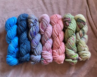 Ready to Ship Super Bulky Weight Skeins, Tonal Yarn, Variegated Yarn