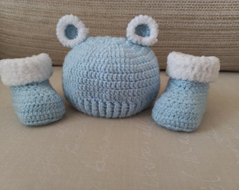 Baby Hat, Newborn Hat, Baby shower gift, Newborn set, Newborn beanie, handmade baby hat, Baby set, Baby shower set,