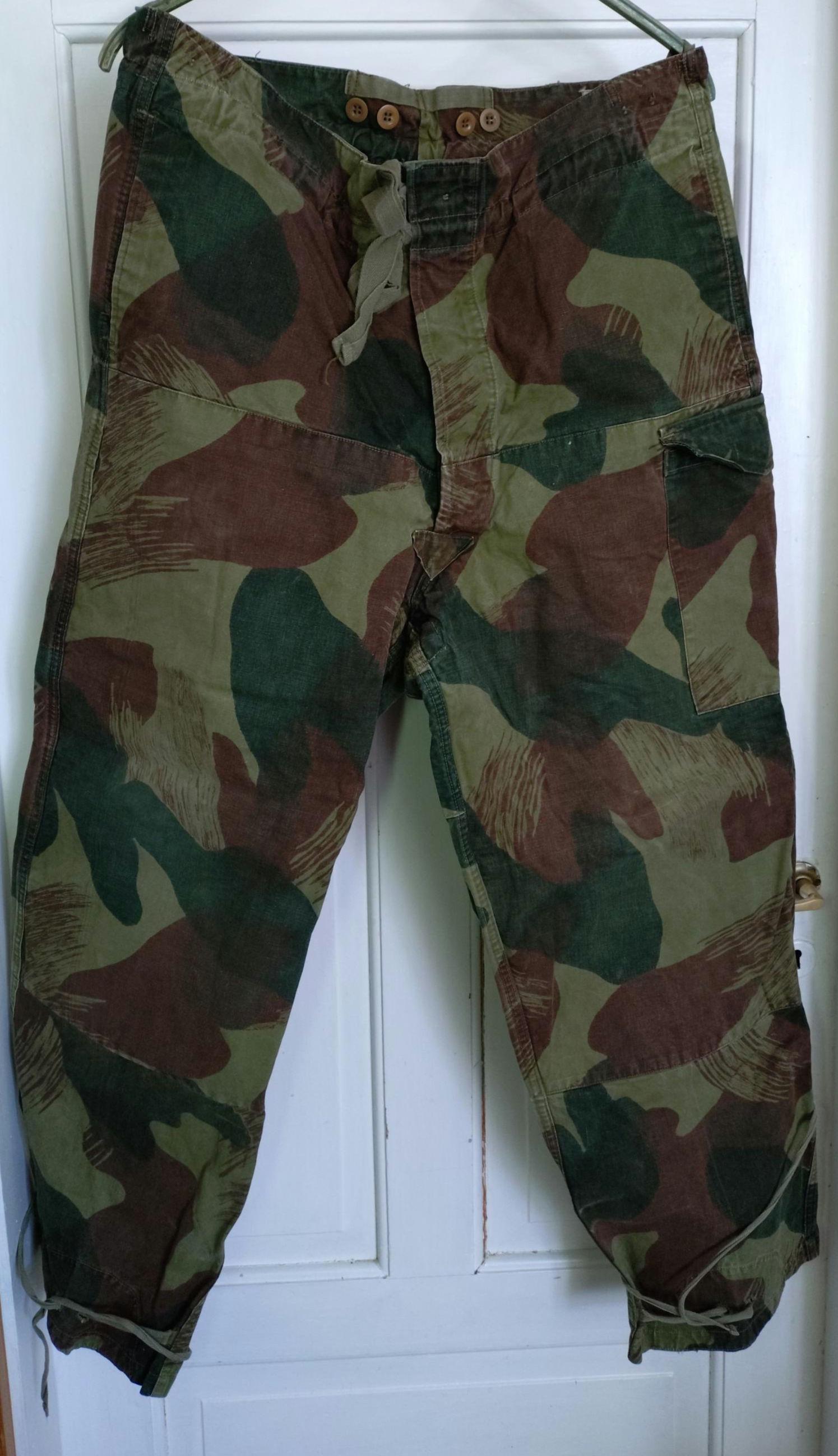 Belgian Army 50's Brushstroke Camo Congo Trousers ABL Raka
