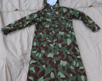 迷彩 切り替え military parka 空挺用の特殊衣類です！【アメリカの軍服】陸軍荒地用空挺スーツ