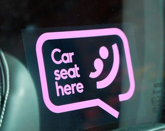 Baby Child Car Seat Pregnant Baby Bump Mum Window Sticker