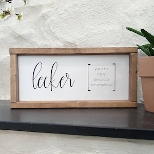 Lecker sign, German Wooden Sign Germany  Gemutlichkeit sign Oma Opa Deutch Kitchen Guten Appetit Oktoberfest Gift Pub