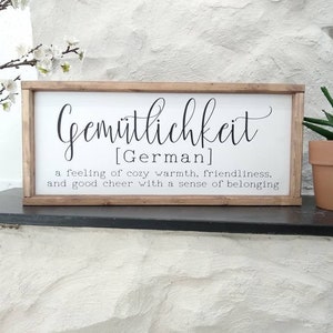 Gemutlichkeit Gemütlichkeit Sign Germany Gift Deutschland European Decor German Heritage Gift Deutsch Language Anthropology Gemutlich Berlin