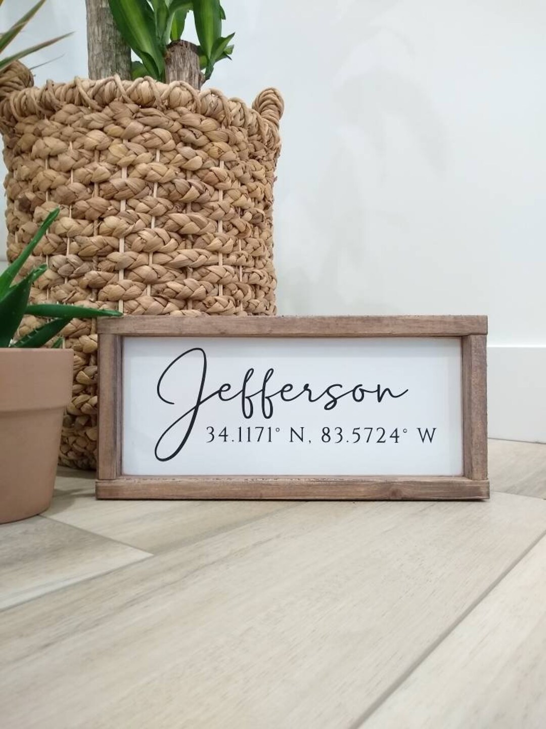 Custom Coordinates Sign Hometown Name Sign Family Address Coordinates ...