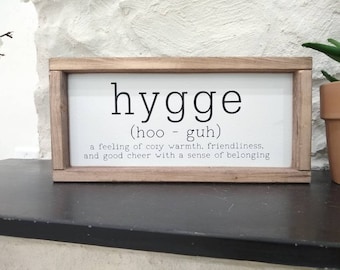 Signo hygge, Navidad de Dinamarca, signo danés, regalo escandinavo, hogar escandinavo, vikingo, hyggelig, Dinamarca, Noruega, noruego, regalo hygge