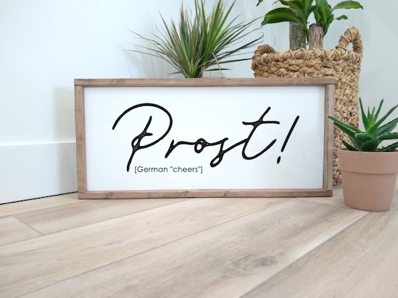 Prost Sign German Pub Wooden Sign German Bier Gemutlichkeit | Etsy