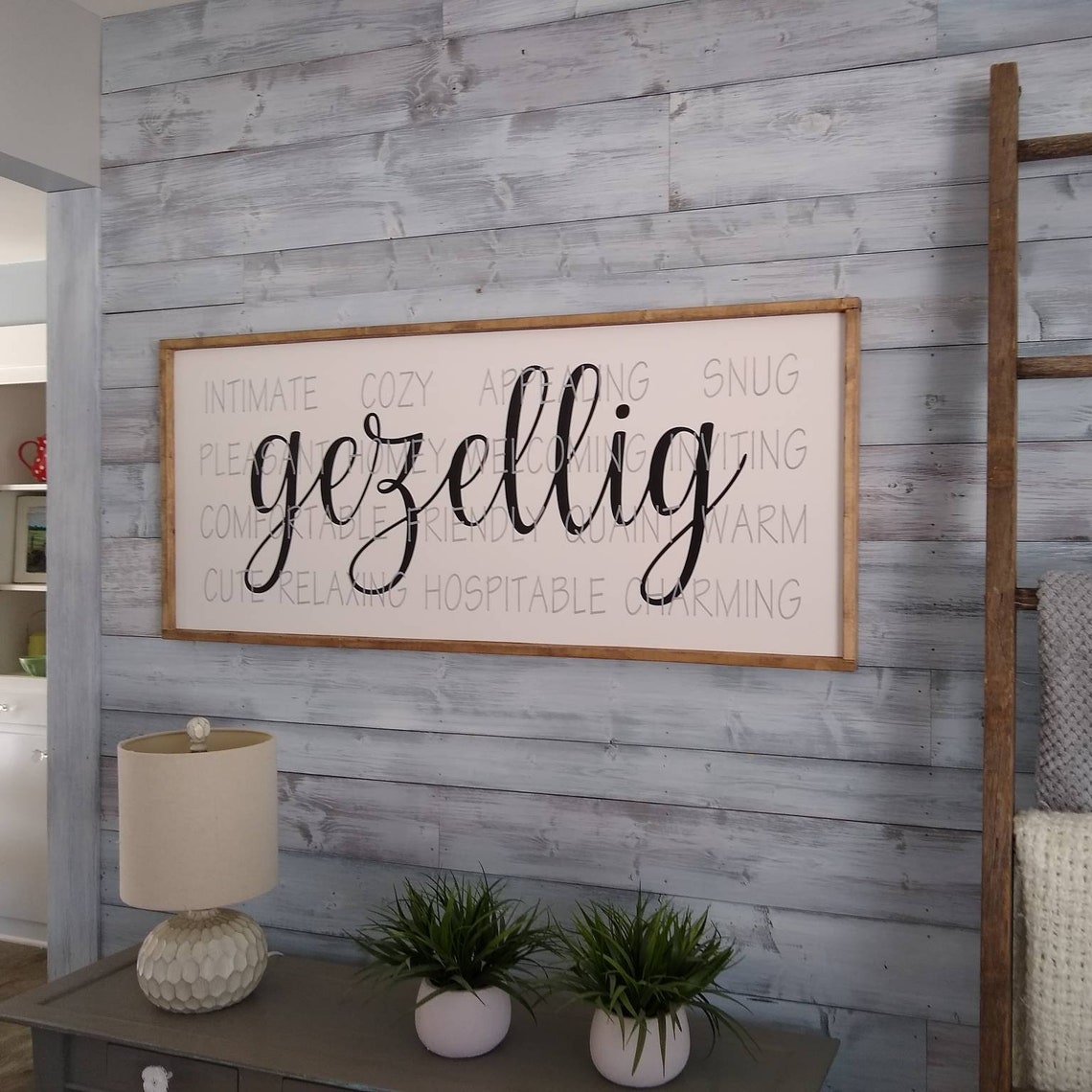 Gezellig sign Dutch sign gezellig Dutch gift Deutch Etsy