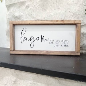 Lagom Sign Swedish, Definition, Painted, Sweden, Wall Decor, Home ...