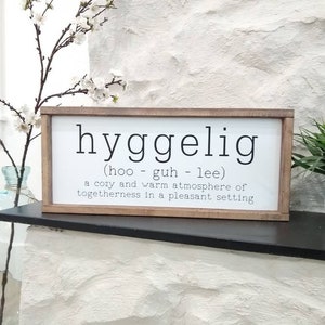 Hyggelig sign, Hygge Sign, Danish, Norwegian, definition, Painted, gift for home, Scandinavian decor, Viking, gift, Denmark, Norway gift