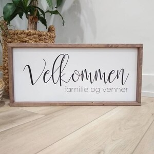 Velkommen sign, Norwegian welcome sign, Norwegian gifts, Norway, Scandinavian home decor, Danish, Viking gift, Home Decor, Viking, Nordic