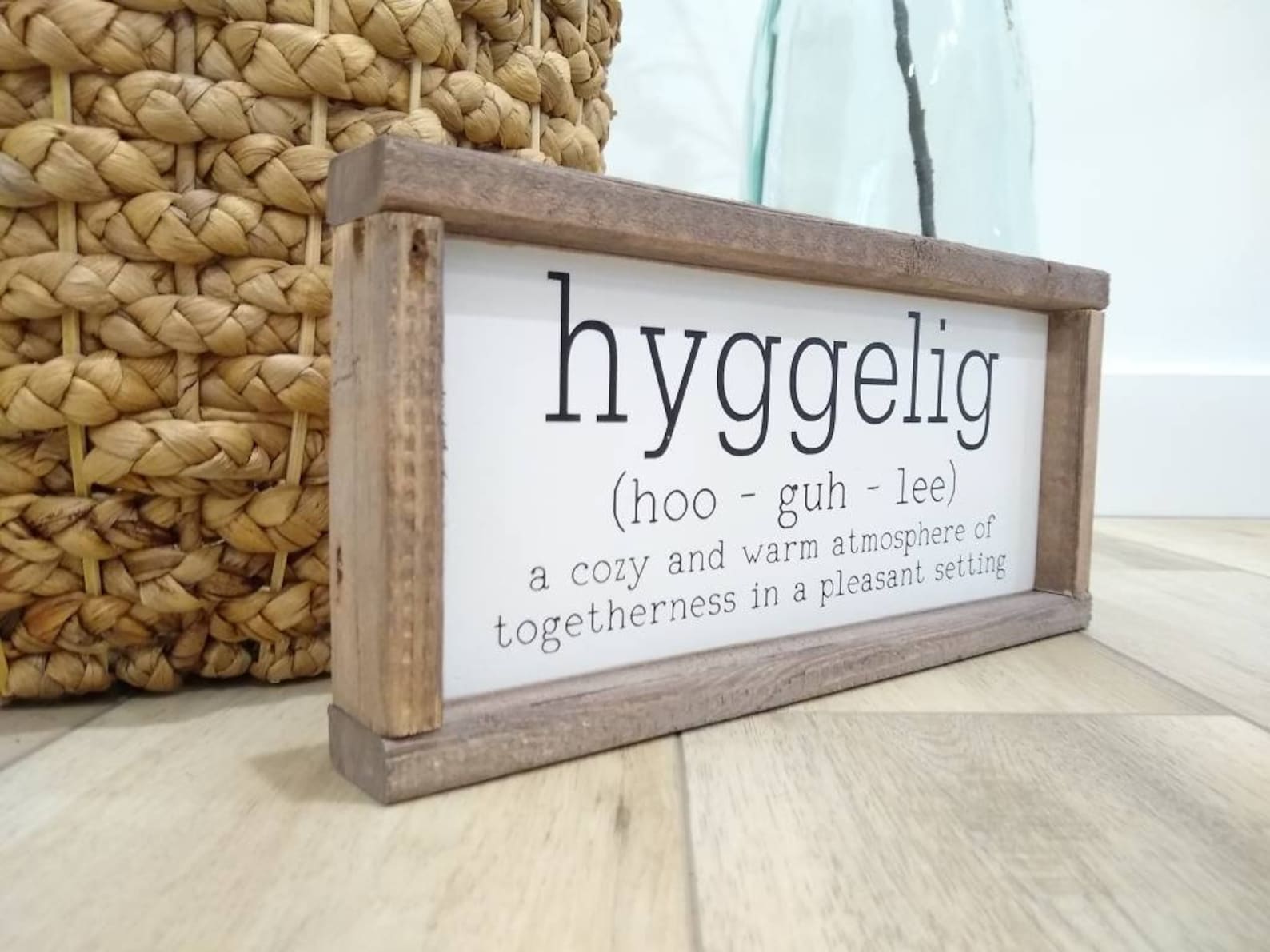 Hyggelig Sign Hygge Sign Danish Norwegian Definition Etsy