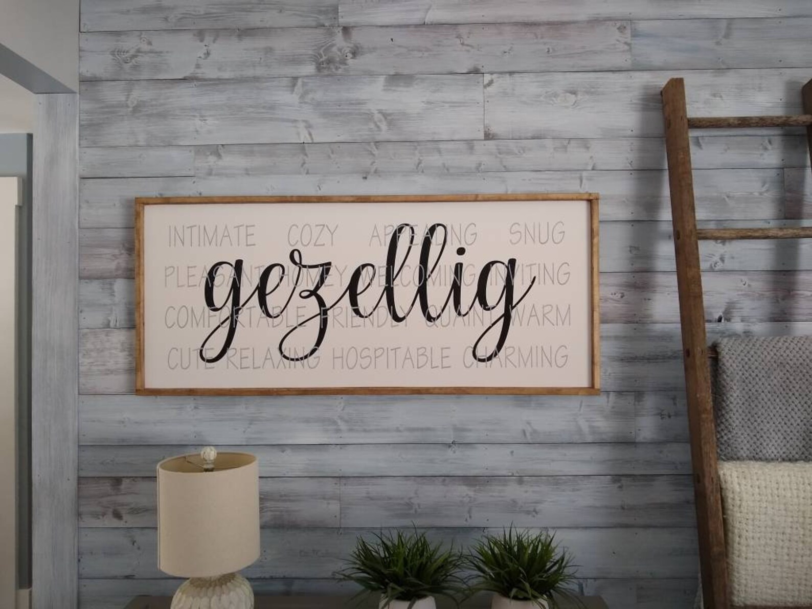 Gezellig Sign Dutch Sign Gezellig Dutch Gift Deutch Etsy