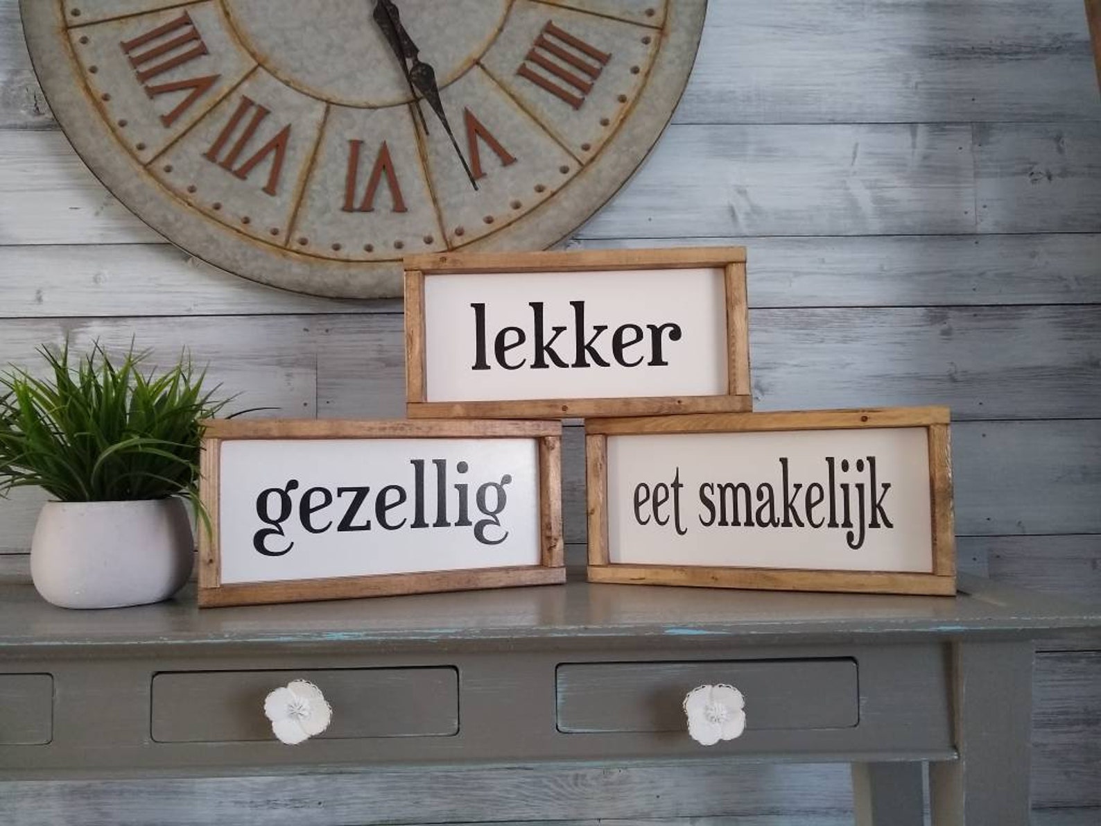 Gezellig Sign Dutch Gift Home Decor Gezellig Netherlands Etsy