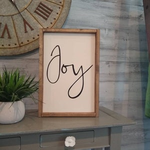 Joy sign, wooden, wall decor, home, wood sign, home decor, vintage, hand painted, entry, farmhouse, I&#39;ve got the joy, spark joy, fruit of sp