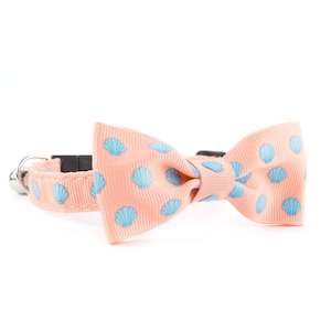 Glam Clam Cat Bow Tie Collar Set | Quick Release Buckle