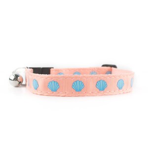 Glam Clam Cat Collar / Fibbia a sgancio rapido / Protettore in tessuto vegano immagine 3